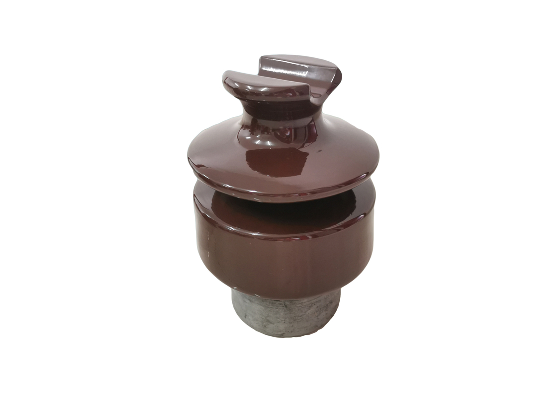 Hardware padrão do IEC Brown Pin Type Porcelain Insulator With