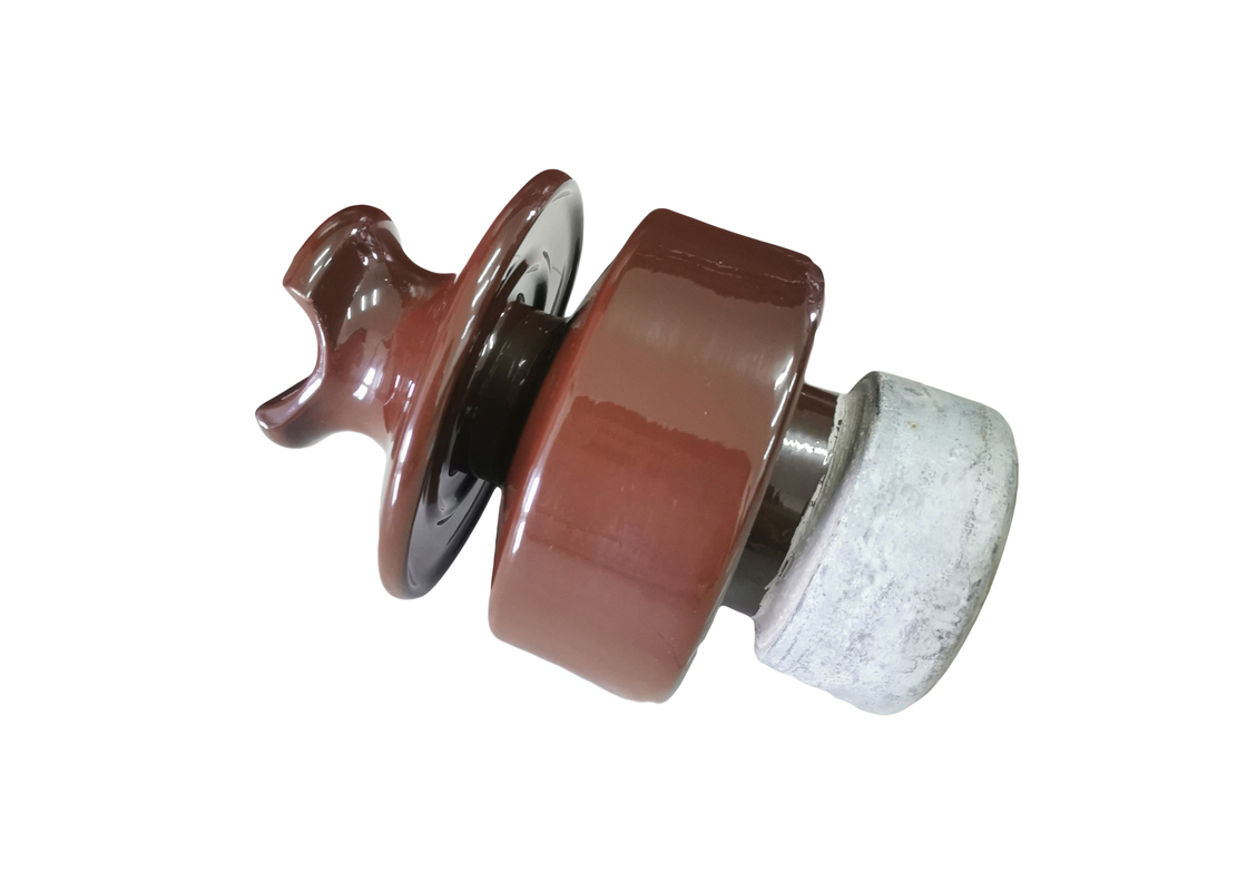 Hardware padrão do IEC Brown Pin Type Porcelain Insulator With