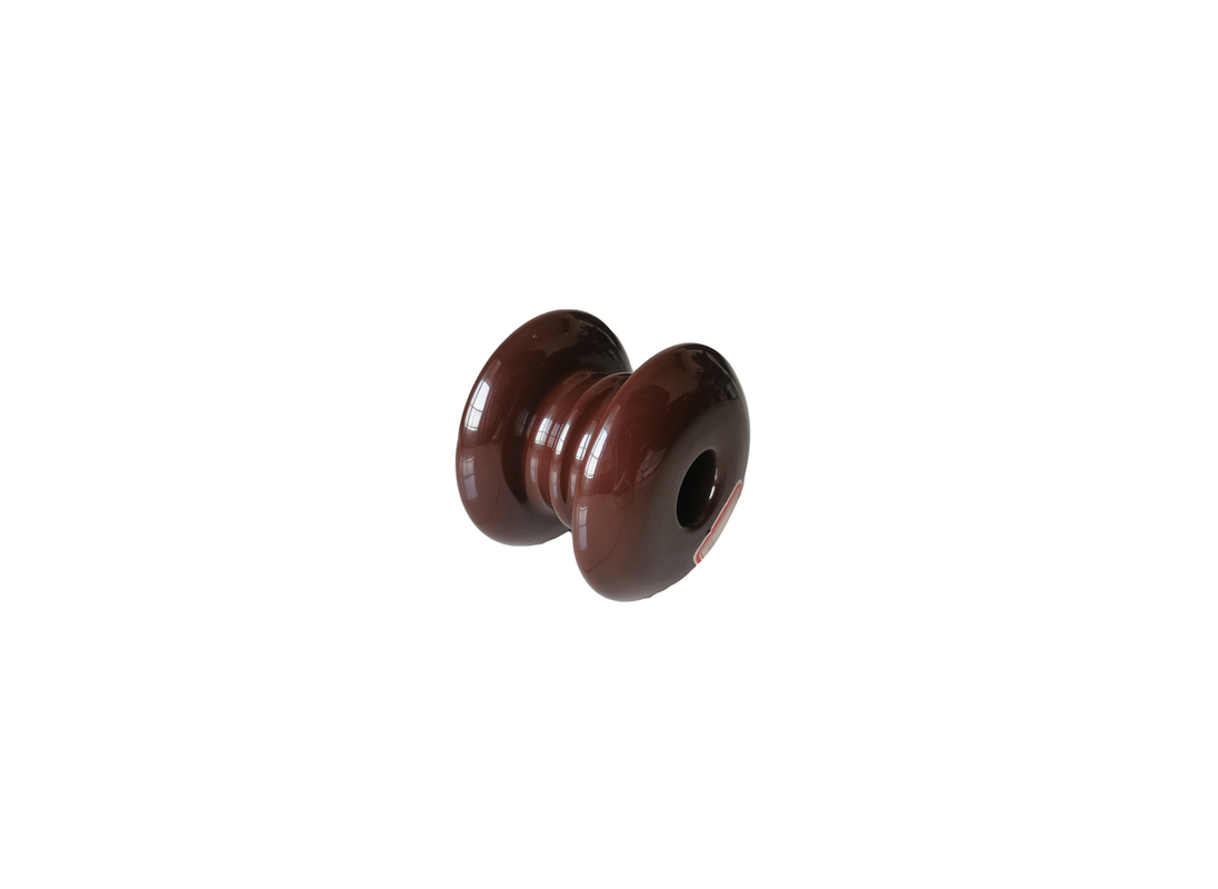 Isoladores projetados especiais do carretel da porcelana da altura 93mm de Brown