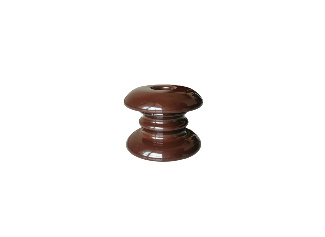 Isoladores projetados especiais do carretel da porcelana da altura 93mm de Brown