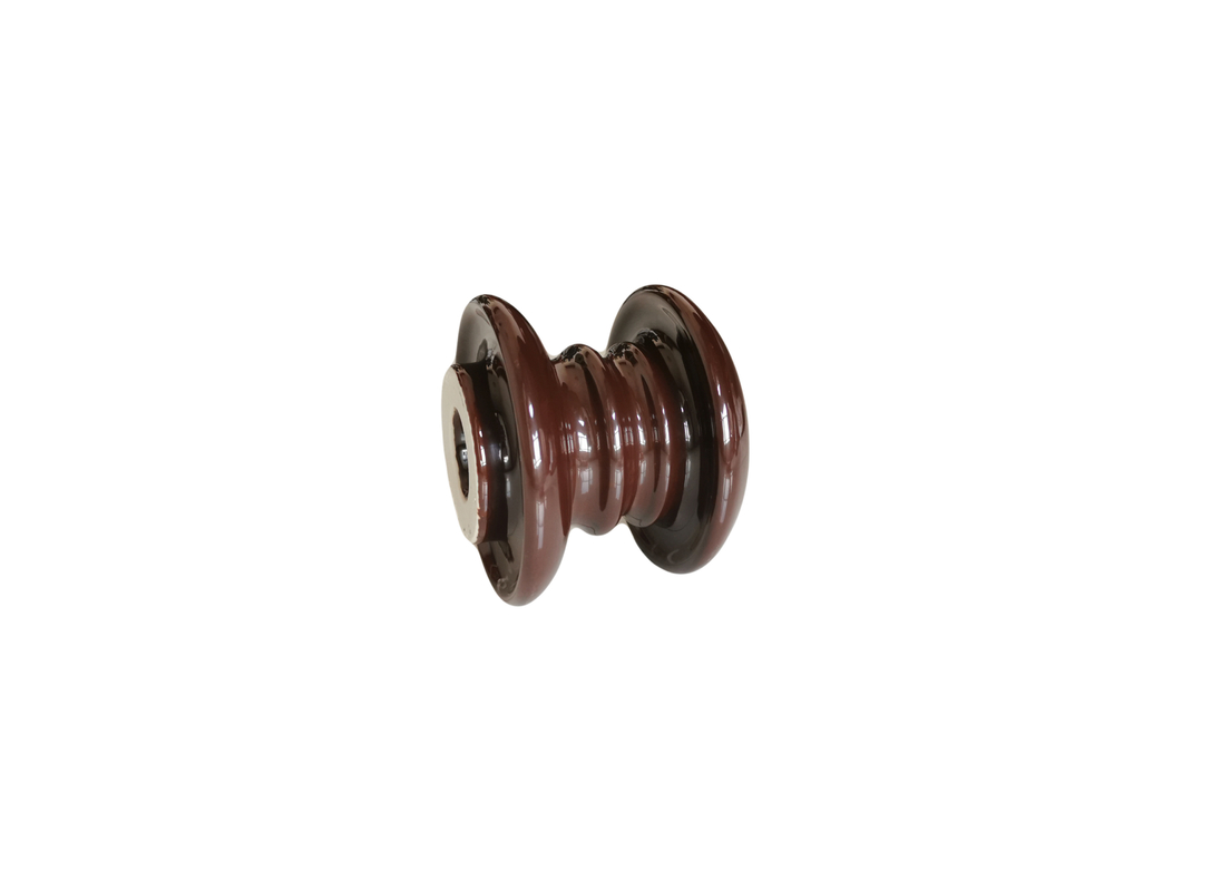 Isoladores projetados especiais do carretel da porcelana da altura 93mm de Brown