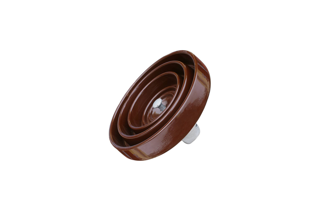 ISO9001 isolador de suspensão de alta tensão da porcelana do ANSI 52-3