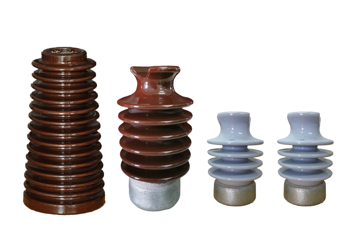 Linha profissional isoladores do pescoço 12.5kN do ANSI 57-2S F da porcelana do cargo