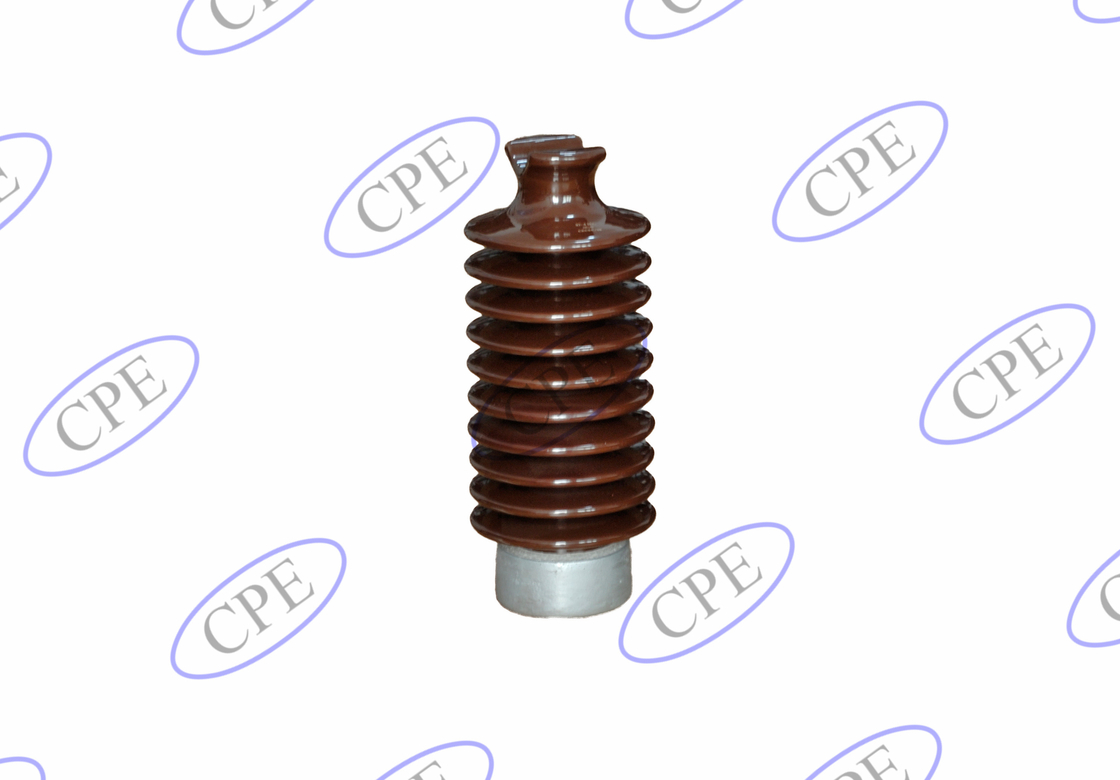 Isoladores horizontais do cargo da porcelana do ANSI 57-6 12.5kN Brown