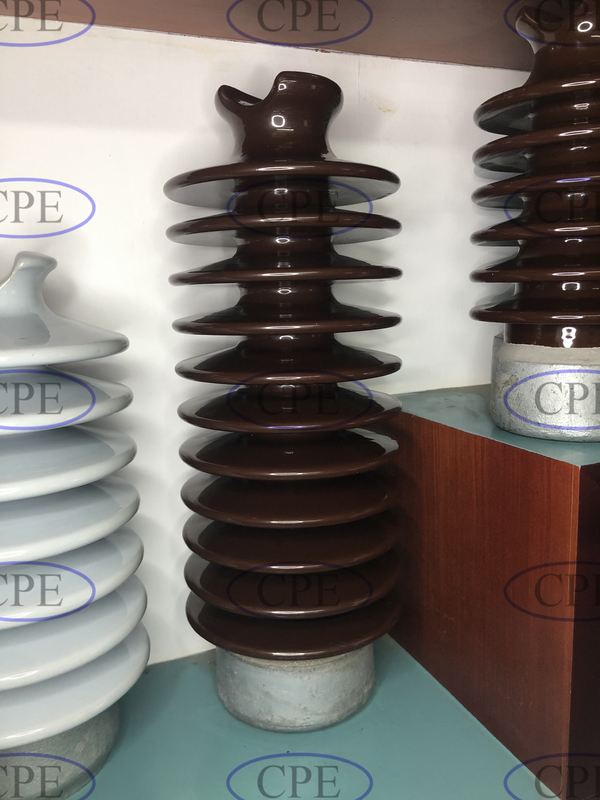 Isoladores de polo de poder da tensão de LP da porcelana do ANSI 57-5L 57-5S