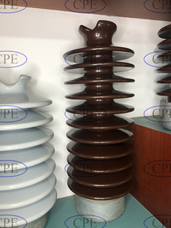 Isoladores de polo de poder da tensão de LP da porcelana do ANSI 57-5L 57-5S