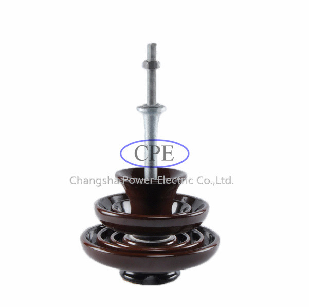 porcelana Pin Insulators For Distribution Lines de 33kv P-33-Y Brown