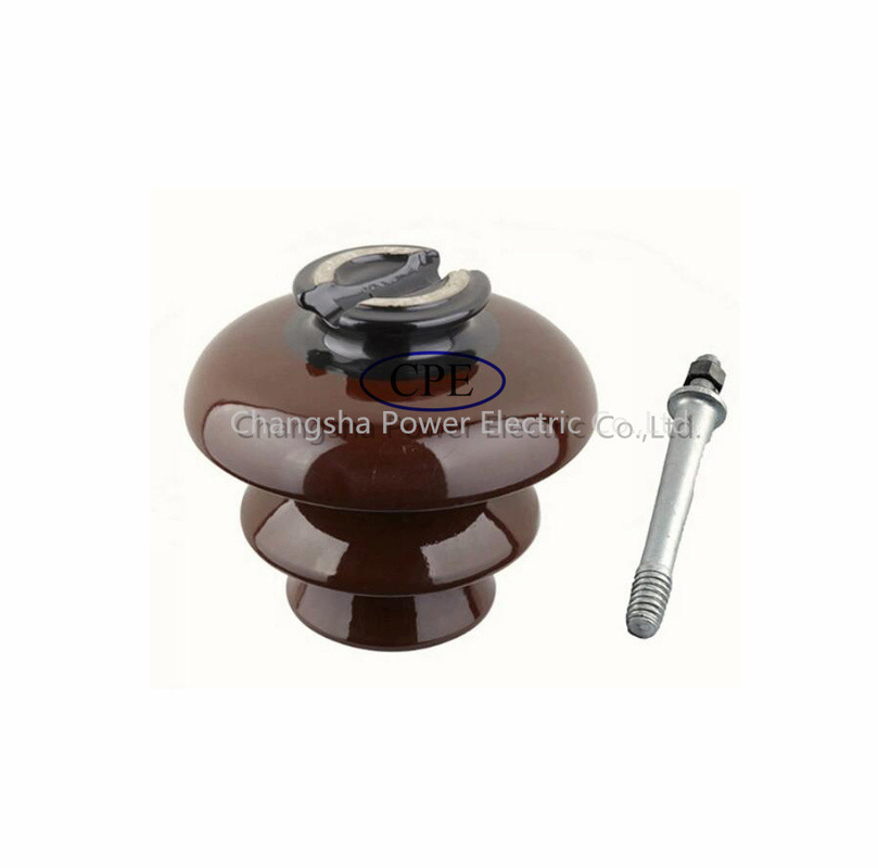 de 11kv cor disponível semi Pin Type Porcelain Insulator Oem Brown