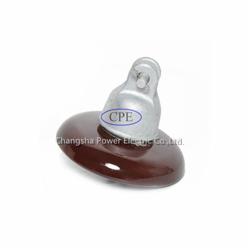 Brown colore o OEM do isolador de suspensão da porcelana da densidade do ANSI 52-4 disponível