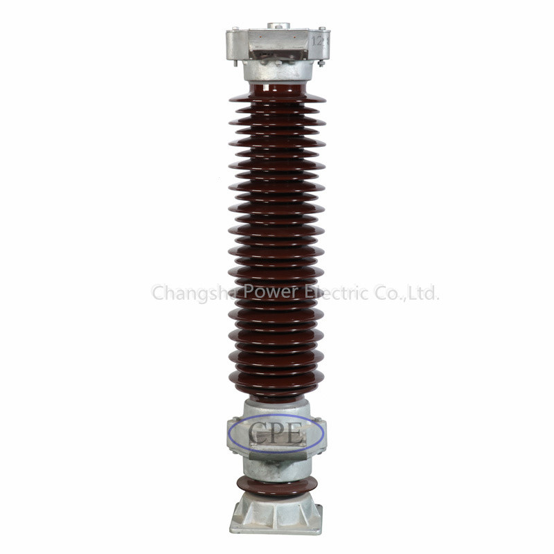 Prendedor vitrificado do impulso do isolador 66kV do prendedor de relâmpago