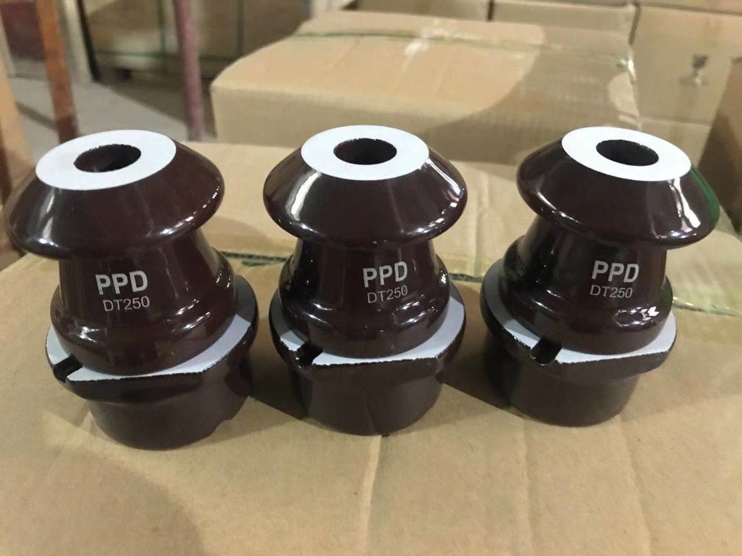 Brown/bucha branca do transformador da porcelana da cor 1kV 250A